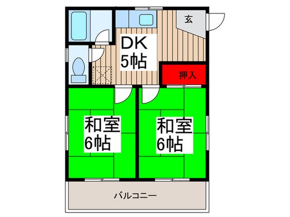 西方ハイツの物件間取画像